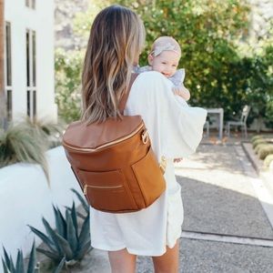 Fawn design diaper bag black